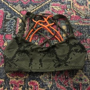 Lululemon Snakeskin Bra